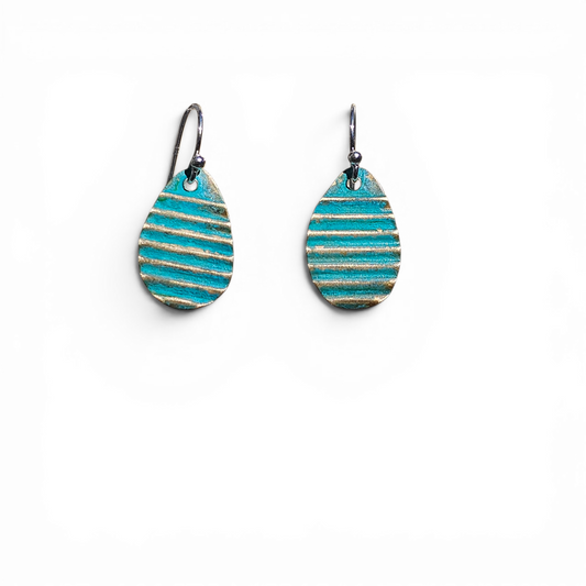 Marine Linea Patina Earrings