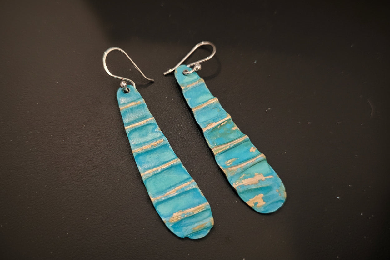 Ocean Treasure Patina | Midi Tear Drop Earring