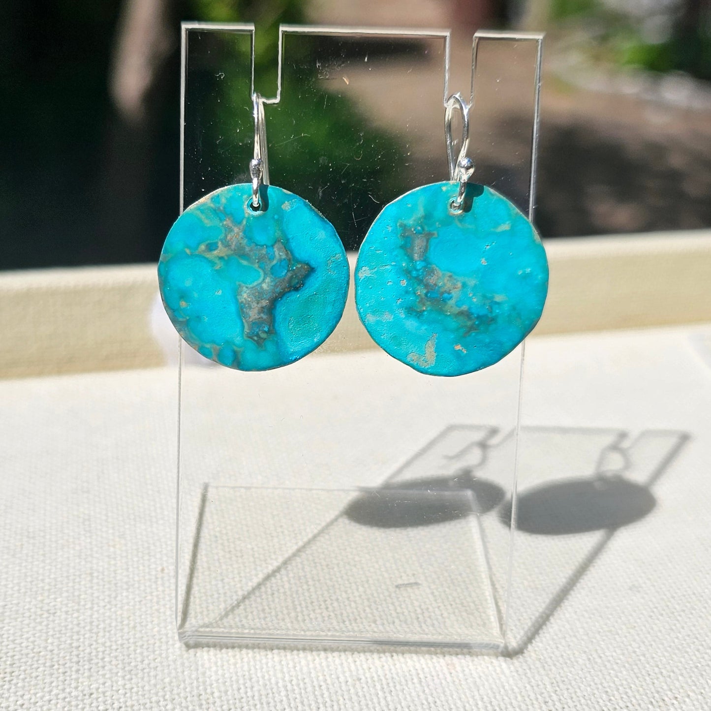 Tide Pool Patina Earrings
