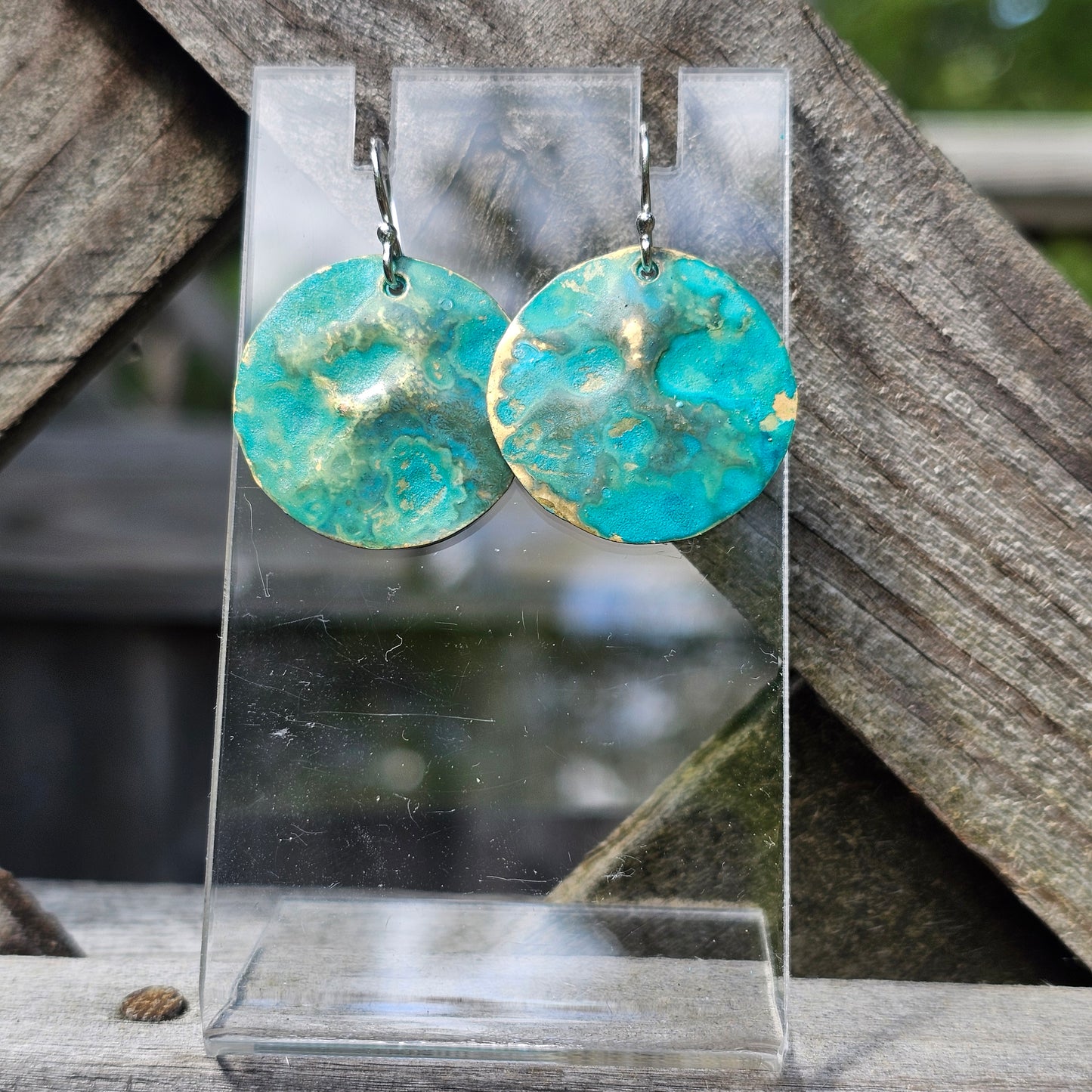 Tide Pool Patina Earrings