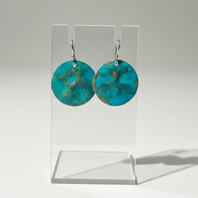 Tide Pool Patina Earrings