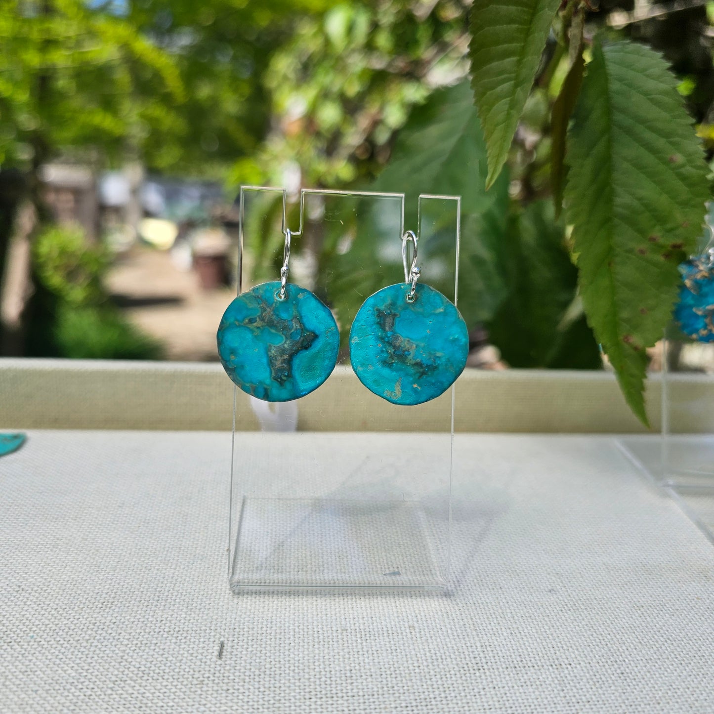 Tide Pool Patina Earrings