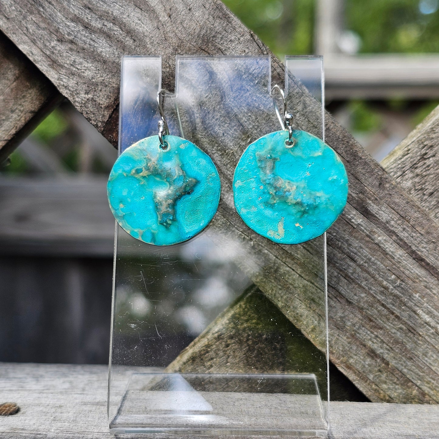 Tide Pool Patina Earrings