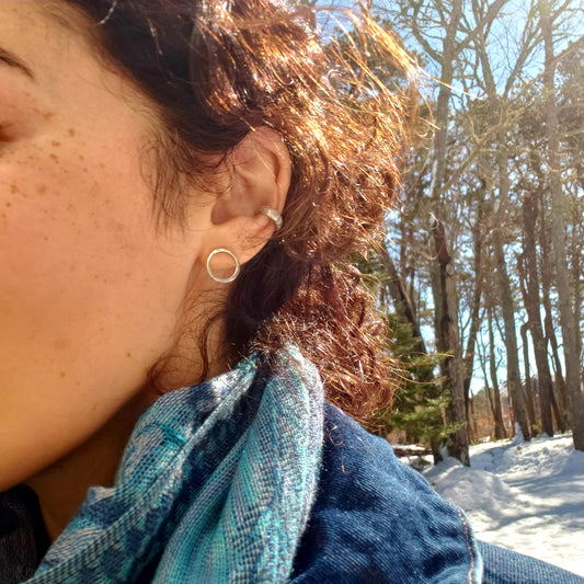 Geometric Circle Studs