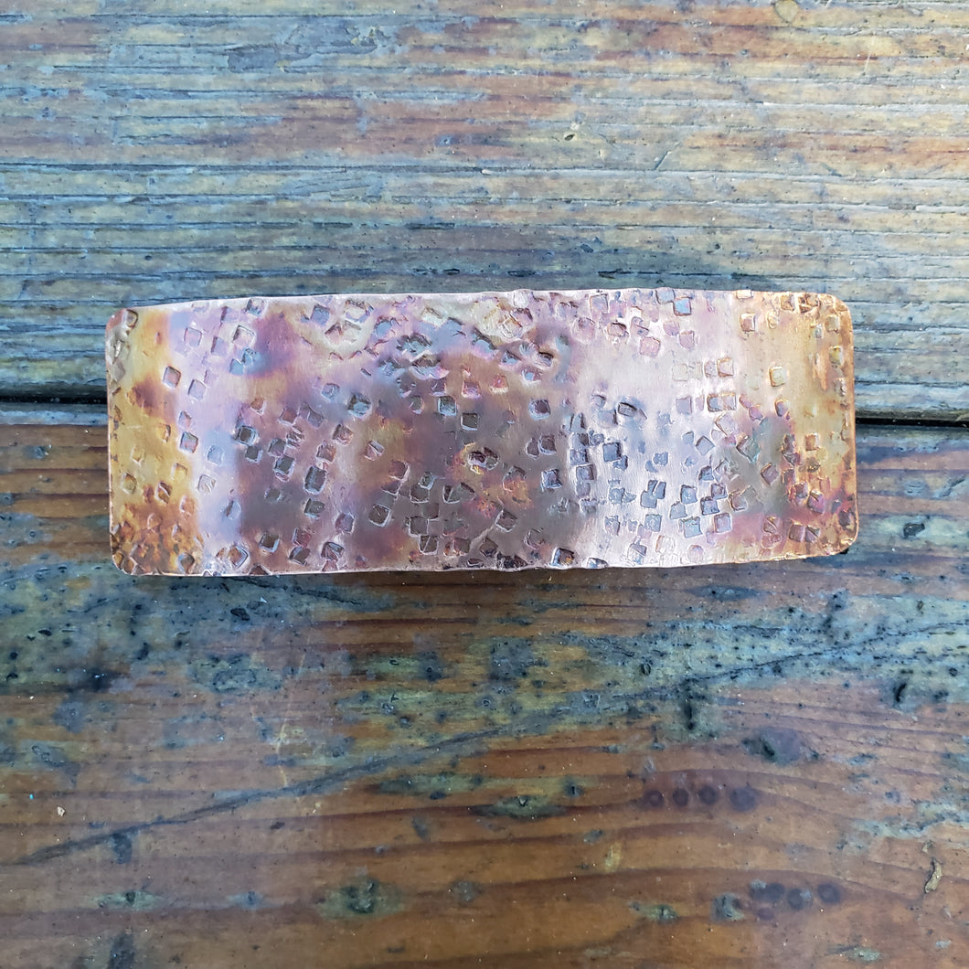 Rare Earth Large Copper Barrette