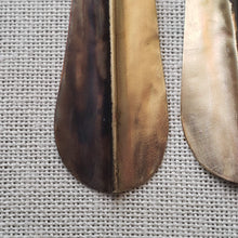 Load image into Gallery viewer, Scalloped Patina Earrings Brass
