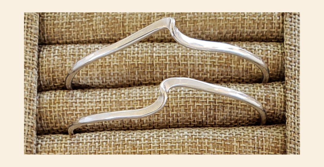Silver cuff bracelet (multiple shapes)