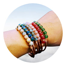 Load image into Gallery viewer, Gemstone Cuff Bracelet
