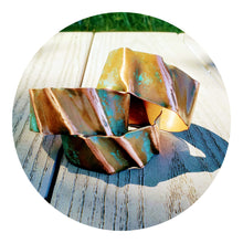 Load image into Gallery viewer, Antique Copper Scalloped Cuff Bracelet
