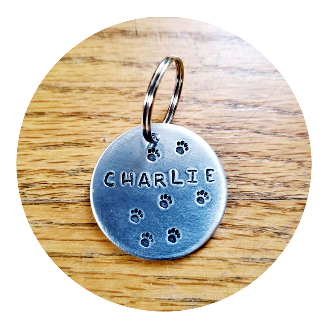 Pet name tag -single pattern