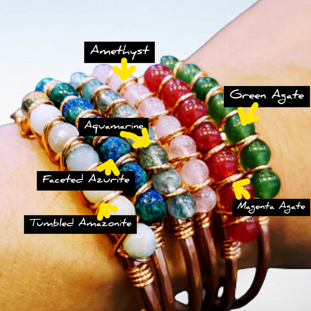 Gemstone Cuff Bracelet