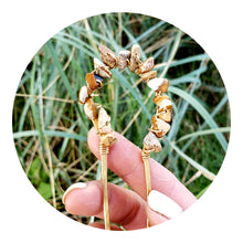 Load image into Gallery viewer, Single Gem Hair Fork ~ Gold
