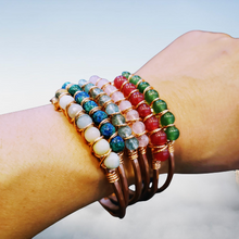 Load image into Gallery viewer, Gemstone Cuff Bracelet
